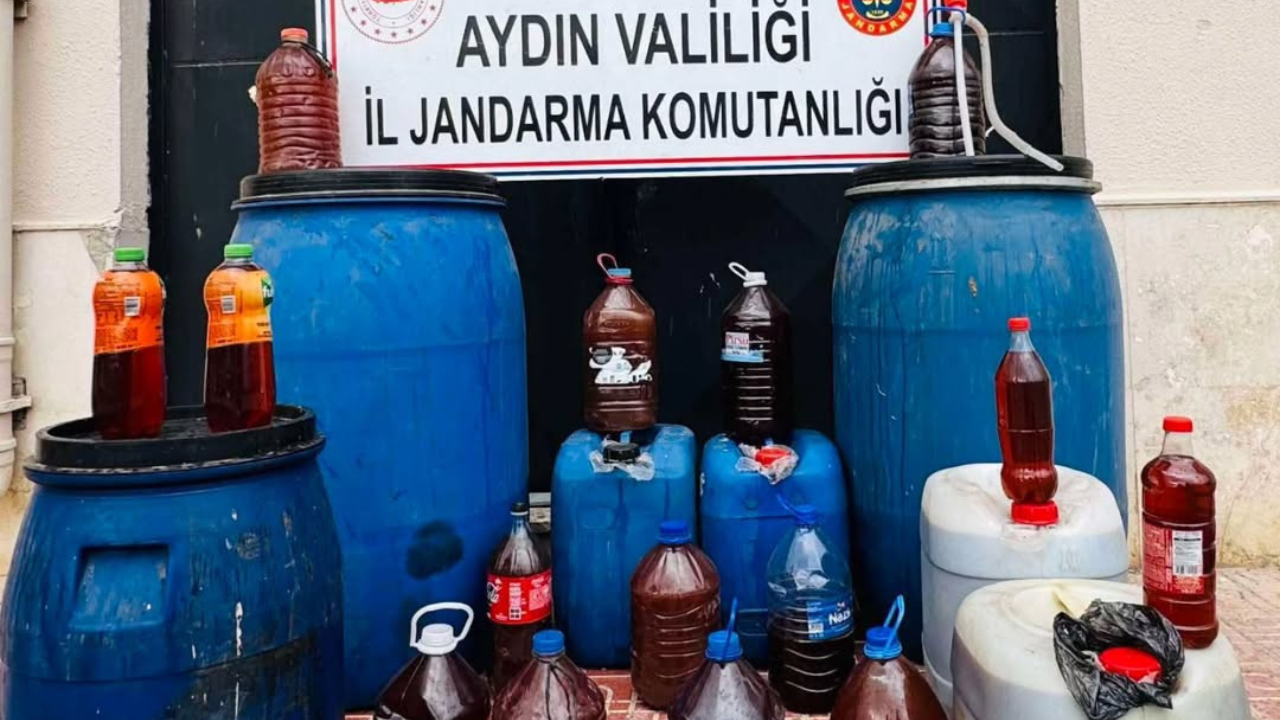 Aydın’ın Nazilli ilçesinde, kaçak alkol üretimi ve satışı yaptığı tespit