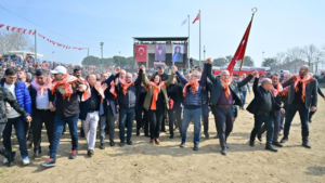 Aydın Büyükşehir Belediye Başkanı Özlem Çerçioğlu, Sultanhisar Atça Deve Güreşi