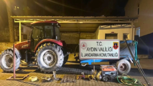 Aydın’ın Germencik ilçesinde, kaçak kazı yaptığı belirlenen 7 kişi, İlçe