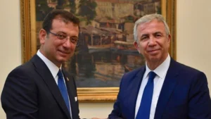 İstanbul Büyükşehir Belediye Başkanı Ekrem İmamoğlu ve Ankara Büyükşehir Belediye