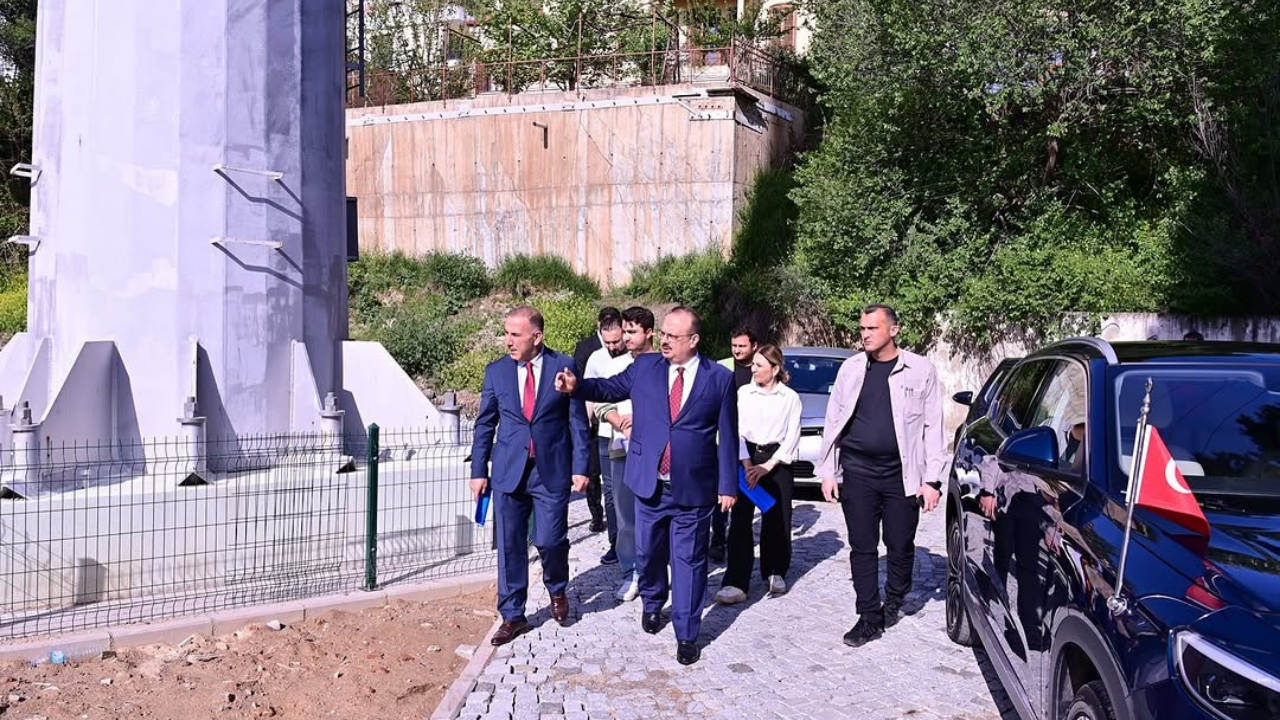Aydın Valisi Yakup Canbolat, Efeler ilçesinde yapımı devam eden Pınarbaşı