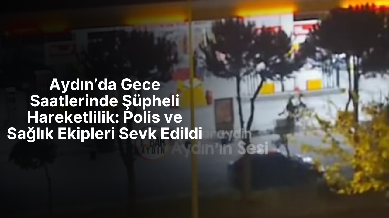 Aydın’ın Efeler ilçesi İzmir Bulvarı’nda, eski Emniyet Müdürlüğü yakınlarındaki bir