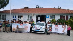 Trafik Haftası dolayısıyla Bozdoğan Olukbaşı İlkokulu ve Kuyucak Kurtuluş İlkokulu’nda