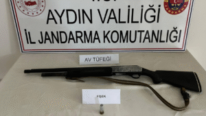 Aydın’ın Sultanhisar ilçesi Demirhan Mahallesi’nde, alkolün etkisiyle av tüfeğiyle havaya