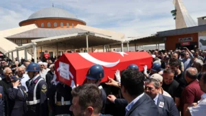 Ankara’nın Haymana ilçesinde görev sırasında yaralanarak kaldırıldığı hastanede şehit olan