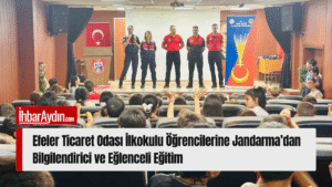 Aydın İl Jandarma Komutanlığı tarafından, Efeler Ticaret Odası İlkokulu’nda öğrencilere