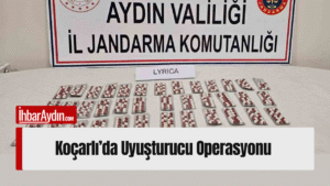 Aydın’ın Koçarlı ilçesinde jandarma ekiplerinin gerçekleştirdiği yol kontrol uygulamasında, panikleyerek