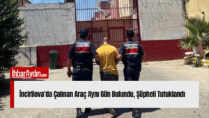 Aydın’ın İncirliova ilçesi Erbeyli Mahallesi’nde meydana gelen araç hırsızlığı olayı