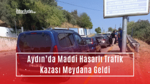 Aydın’da Adnan Menderes Üniversitesi (ADÜ) yolunda meydana gelen trafik kazasında