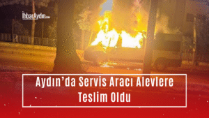 Aydın’ın Efeler ilçesi Mimar Sinan Mahallesi’nde bir okul servisinde henüz