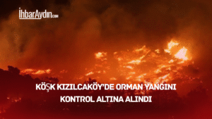 Aydın’ın Köşk ilçesine bağlı Kızılcaköy Mahallesi yakınlarında orman yangını çıktı.