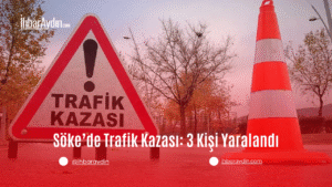 Aydın’ın Söke ilçesinde meydana gelen trafik kazasında 3 kişi yaralandı.