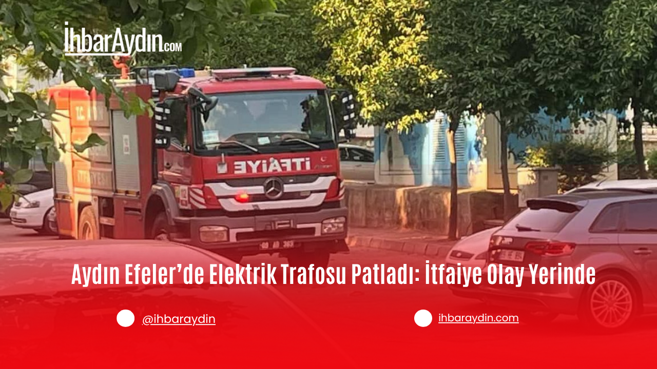 Aydın’ın Efeler ilçesi Yedi Eylül Mahallesi’nde bulunan bir elektrik trafosunda
