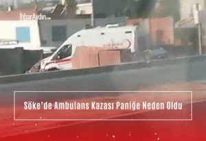 Aydın’ın Söke ilçesinde sabah saatlerinde meydana gelen trafik kazasında ambulans