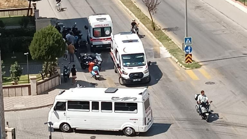 Aydın’ın Efeler ilçesinde motosiklet kazası meydana geldi. Olay, Adnan Menderes