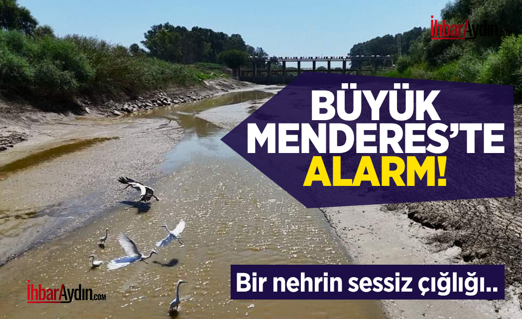 Aydın Ovasının can damarı olan Büyük Menderes Nehri, sonbahar yağmurlarının