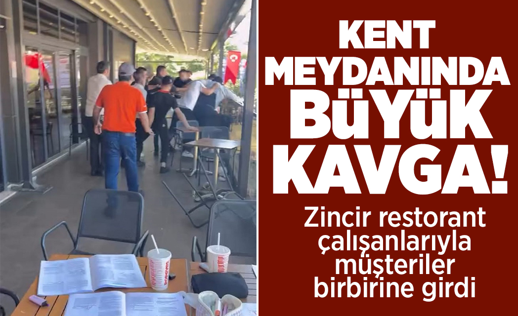 Aydın Efeler Atatürk Kent Meydanında bulunan bir zincir restorant çalışanlarıyla,