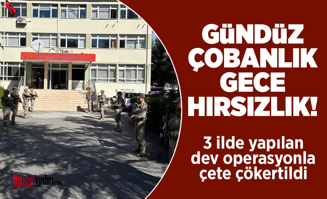 Denizli merkezli Aydın ve Muğla’da kablo hırsızlığına yönelik jandarmanın düzenlediği
