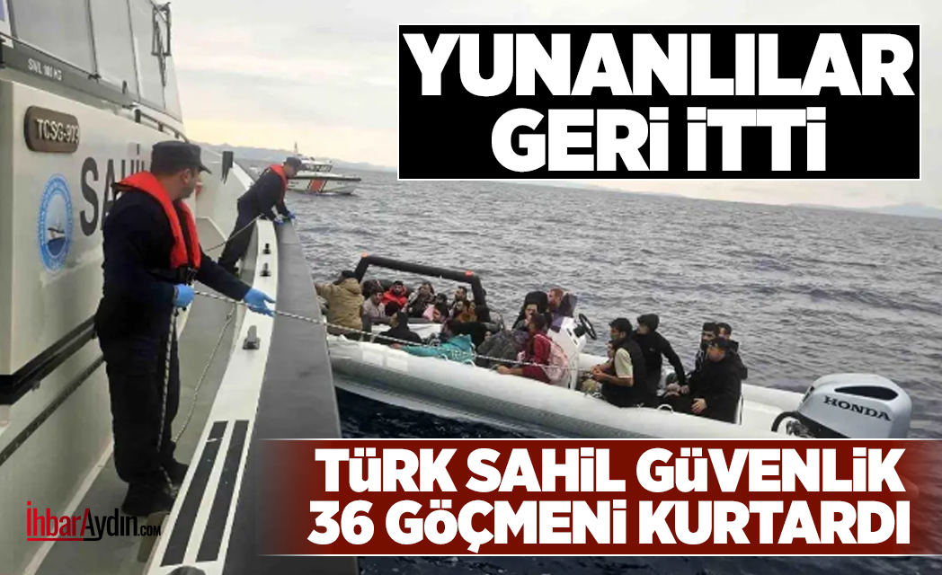 Didim ilçesi açıklarında Yunanistan tarafından geri itilen 9’u çocuk toplam
