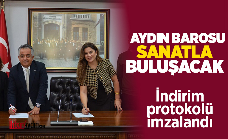 Aydın Barosu ile Aydın’da sanat faaliyeti yürüten Özel Belgin Özdemir