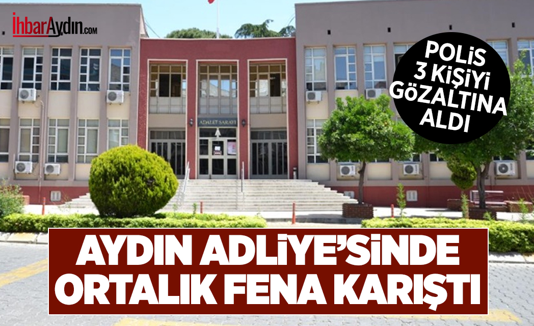 Efeler’de bir trafik kazası sonrası sürücüye darp ettiği gerekçesiyle Adliye’ye