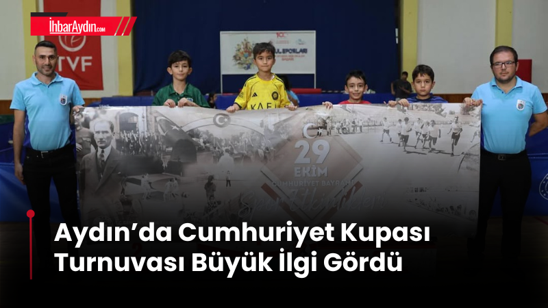 Cumhuriyet Bayramı etkinlikleri kapsamında Aydın’da Masa Tenisi Cumhuriyet Kupası Turnuvası