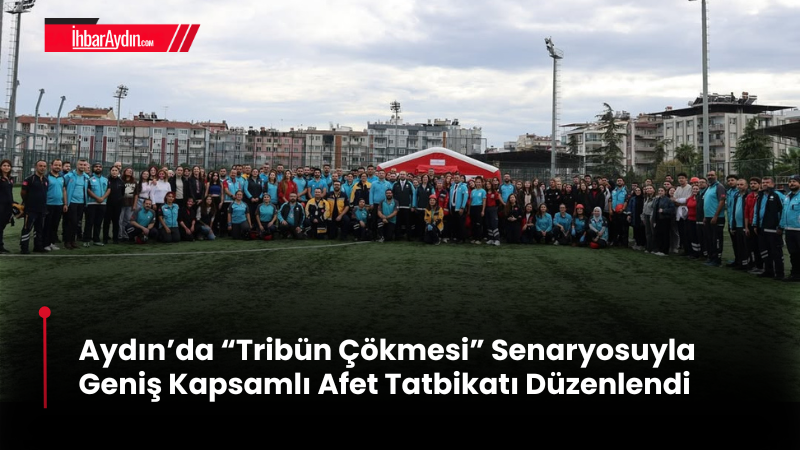 Aydın Adnan Menderes Stadyumu’nda, Aydın İl Sağlık Müdürlüğü koordinasyonunda “Tribün