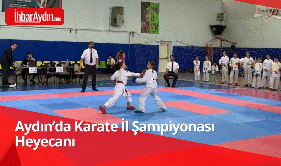 Aydın’da Cumhuriyet Bayramı etkinlikleri kapsamında düzenlenen Karate İl Şampiyonası, Germencik