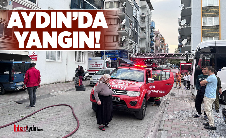 Aydın’ın Efeler ilçesinde bir konutta yangın meydana geldi. Olay yerine