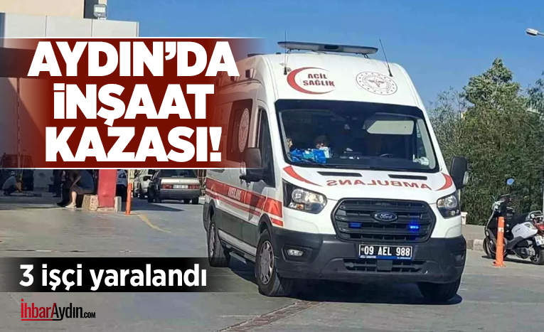 Söke ilçesinde bir konut inşaatında iş makinasının devrilmesi sonucu biri