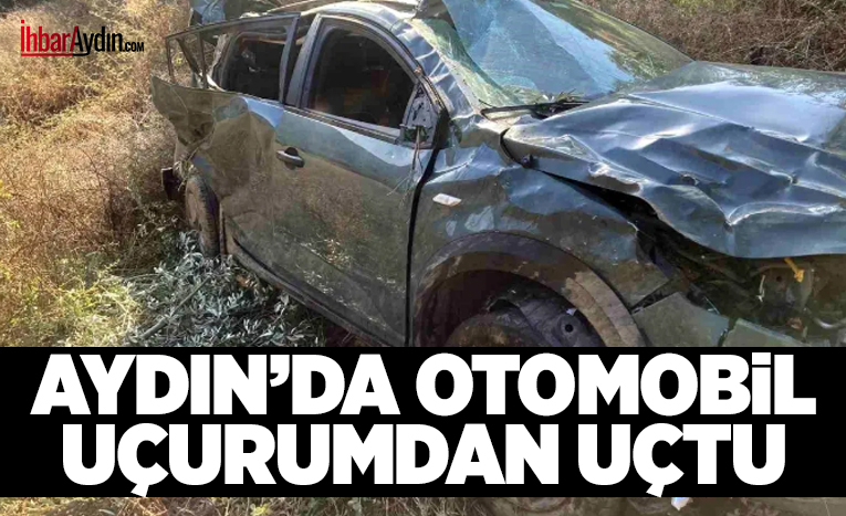 Aydın’ın Efeler ilçesinde 80 metre yükseklikten uçan otomobilin sürücüsü, yapılan