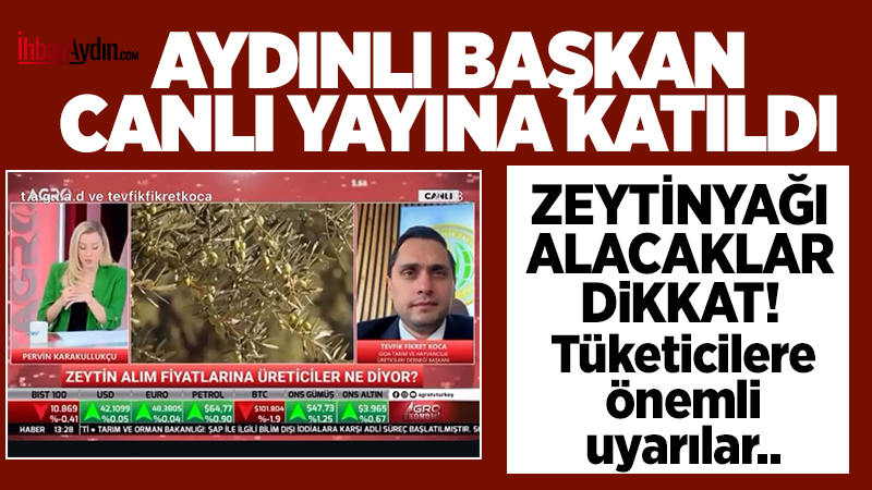 Gıda, Tarım ve Hayvancılık Üreticileri Derneği Başkanı Tevfik Fikret Koca,