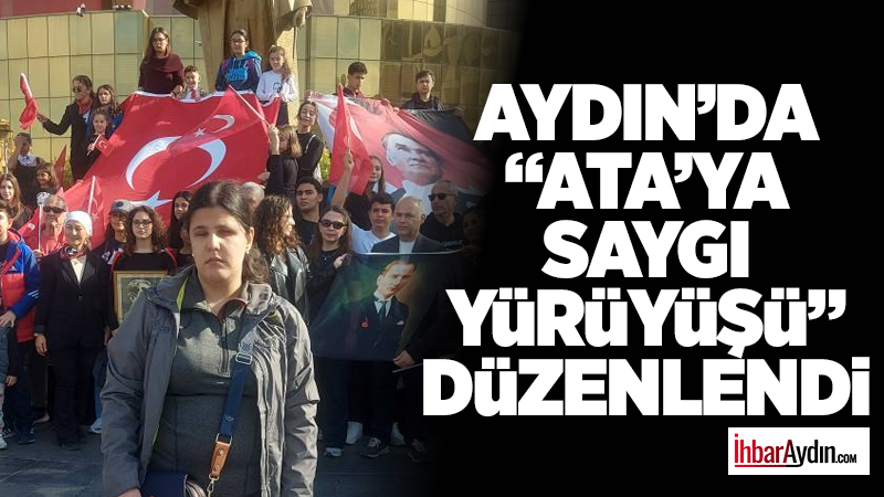 Aydın’da Gazi Mustafa Kemal Atatürk’ün vefatının 87’nci yıldönümü dolayısıyla ‘Ata’ya