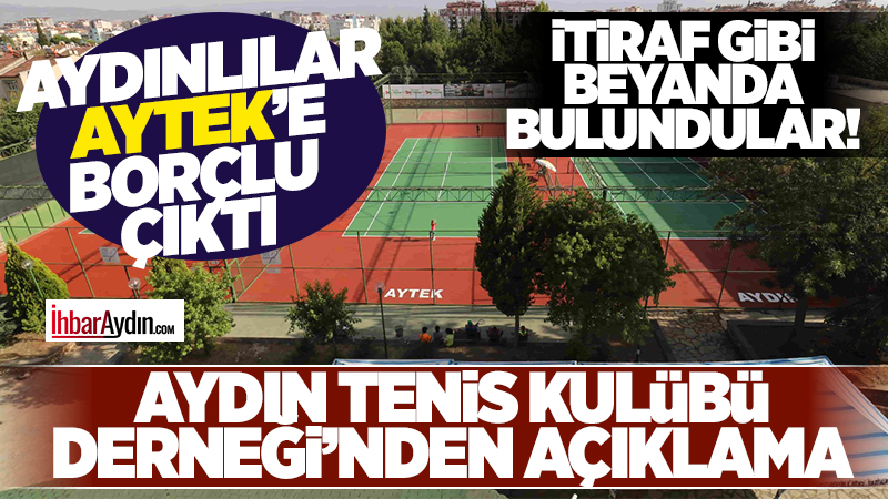 Efeler Belediyesi’ne ait Kemer Mahallesinde Tenis Tesisleri hakkında ortaya çıkan