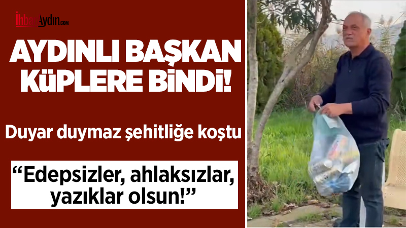 Aydın’daki Atça Abide Şehitliği’nde kimliği belirsiz kişi ve kişiler, alkol