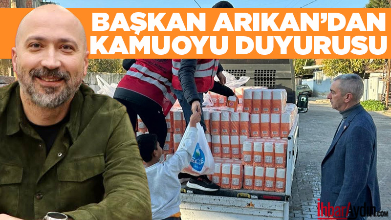 Söke Belediye Başkanı Mustafa İberya Arıkan yardım dağıtım görüntülere ilişkin