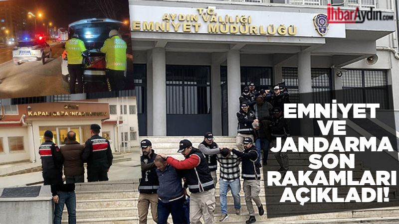 Aydın’da emniyet ve jandarma ekiplerinin 8-14 Aralık tarihleri arasında gerçekleştirdiği