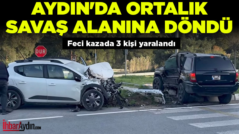 Yenidoğan Mahallesi Tayem Kavşağı’nda meydana gelen kazada iki sürücü ve