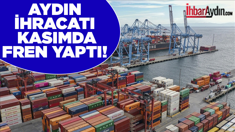 Kasım ayında yüzde 3,3 gerileme yaşayan Aydın, Ocak-Kasım döneminde yüzde