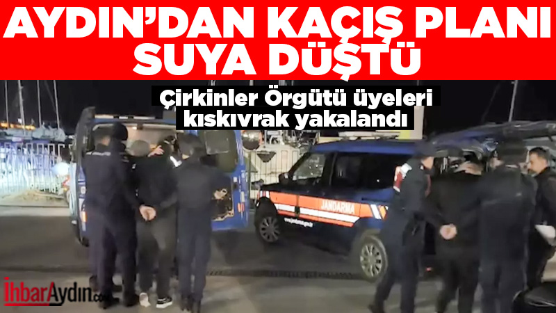 Aydın’da jandarma ekiplerince düzenlenen operasyonda, deniz yoluyla Yunanistan’a kaçmaya çalıştıkları