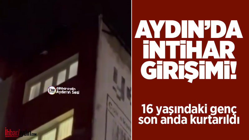 Efeler’e bağlı Umurlu Mahallesi’nde 9 katlı binanın çatısına çıkan çocuk,