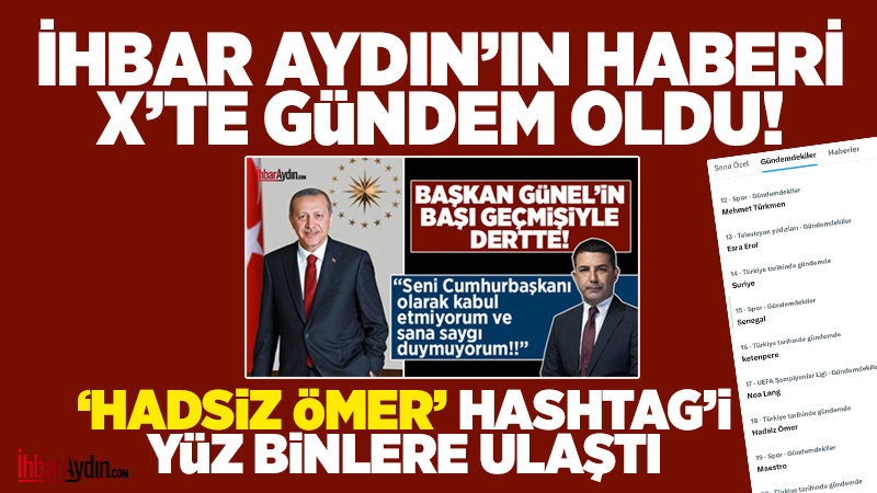 İhbar Aydın tarafından ortaya çıkarılan Kuşadası Belediye Başkanı Ömer Günel’in