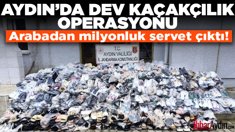 Aydın’ın Germencik ilçesinde jandarma ekiplerinin gerçekleştirdiği yol uygulamasında, bir araç