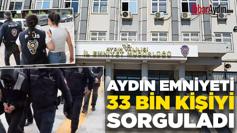 Aydın İl Emniyet Müdürlüğü ekiplerinin 5-11 Ocak tarihleri arasında gerçekleştirdiği