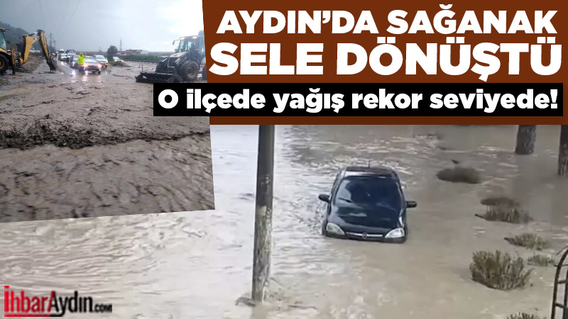 Meteoroloji Genel Müdürlüğü’nün “sarı kodlu” uyarısının ardından Aydın’da etkili olan
