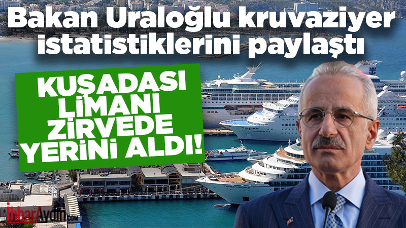 Ulaştırma ve Altyapı Bakanı Abdulkadir Uraloğlu, 2025 yılı kruvaziyer verilerini