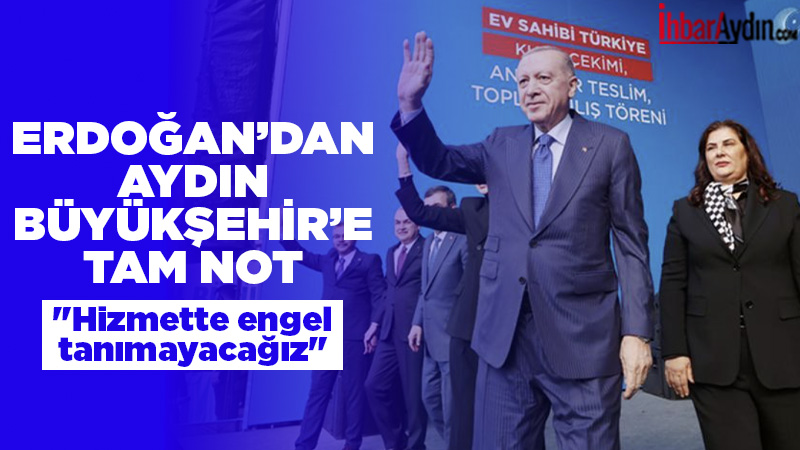 Cumhurbaşkanı Recep Tayyip Erdoğan, Aydın’da gerçekleştirilen dev yatırımların açılış töreninde