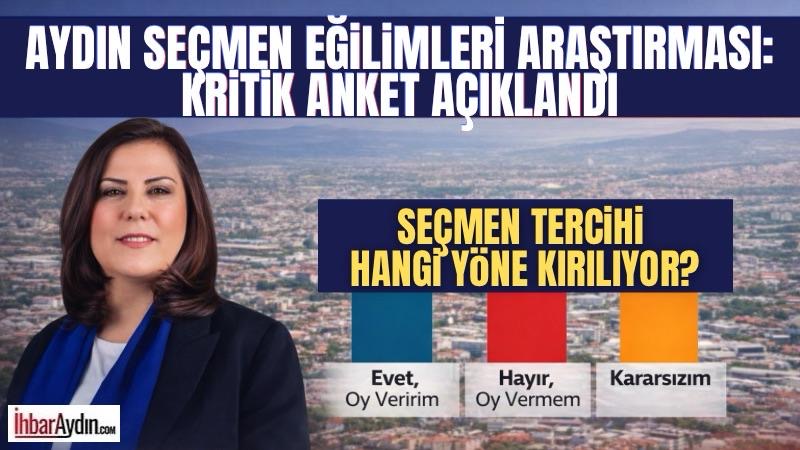 Aydın’da yapılan son seçmen eğilimleri araştırması, yerel seçimlere yönelik dikkat