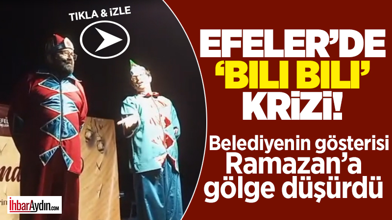 Efeler Belediyesi tarafından Ramazan Şenlikleri kapsamında düzenlenen Hacivat Karagöz gösterisinde
