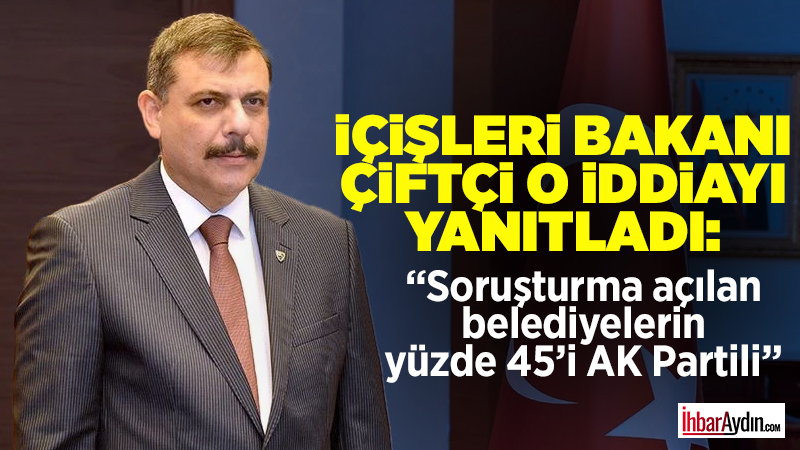 İçişleri Bakanı Mustafa Çiftçi basın mensuplarının sorularını yanıtladı. Sadece CHP’li